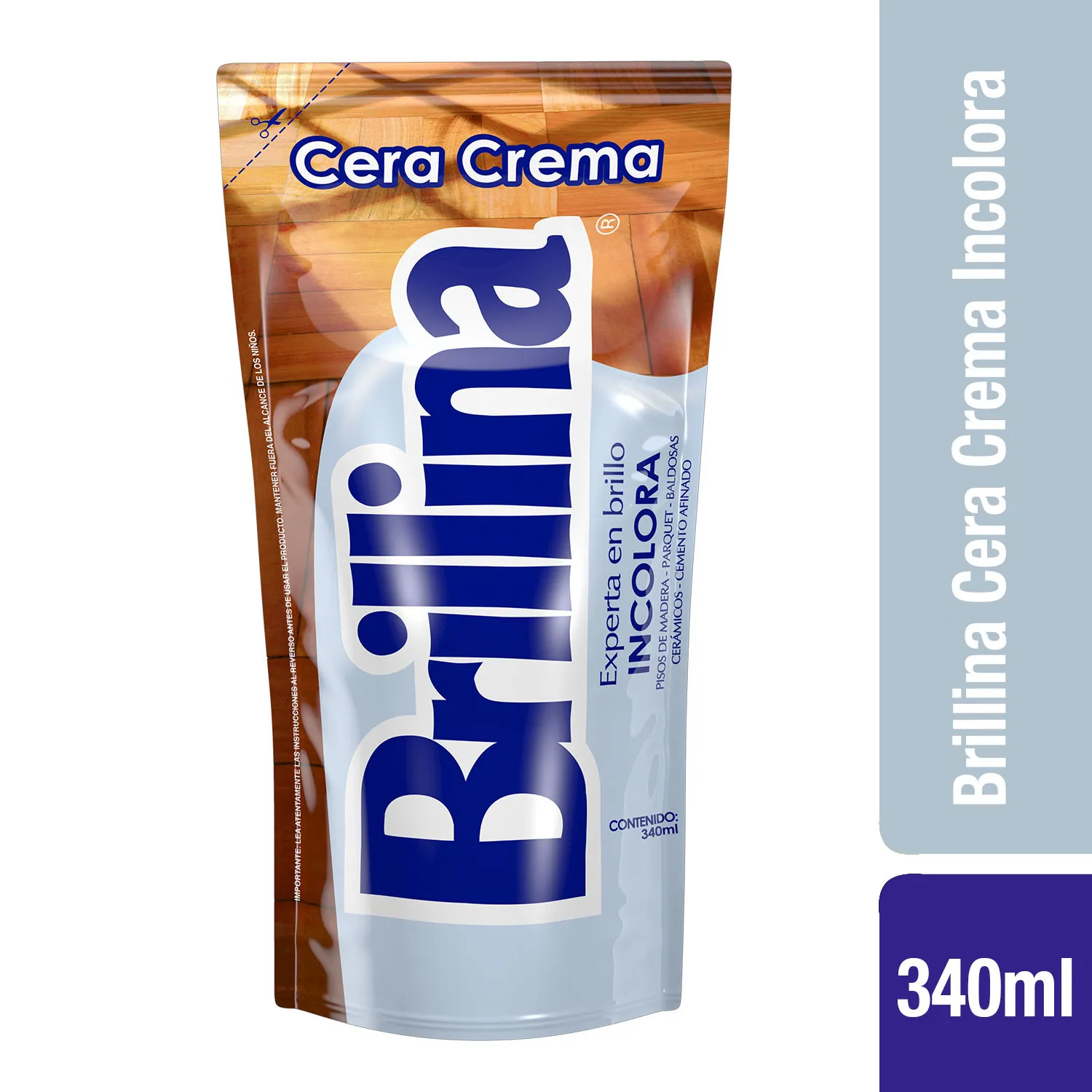 Cera Crema Brillina Incolora 340 Ml